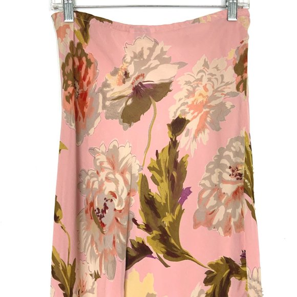 Paradise NY BOHO Cottagecore Romantic Floral Beaded Maxi Skirt Sz S - Picture 8 of 16